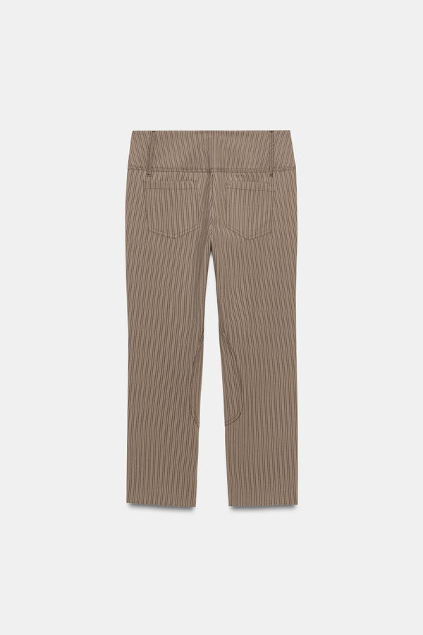 Pinstripe Straight Leg Pants