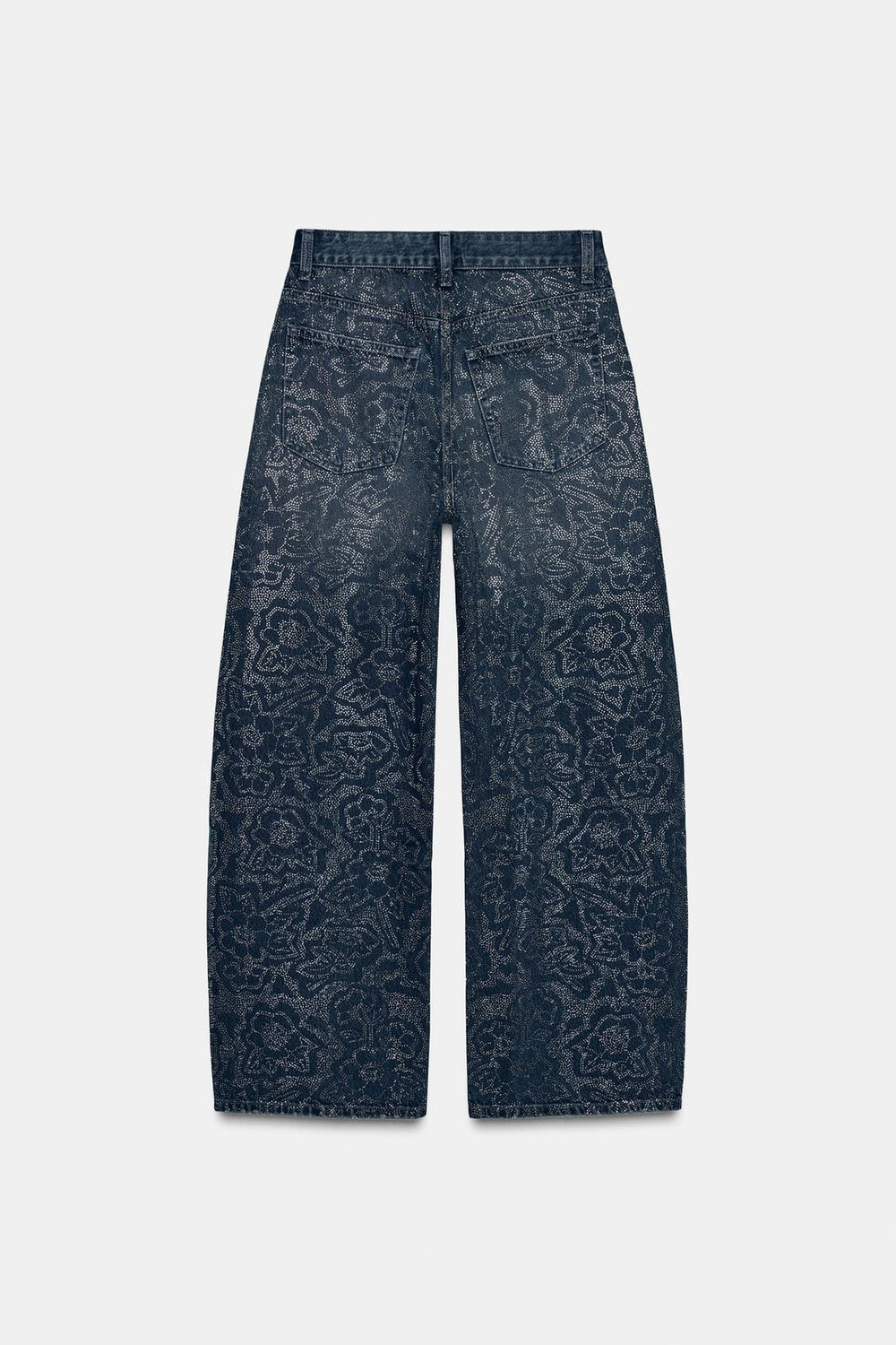 Sparkle Embellished Wide Leg Jeans