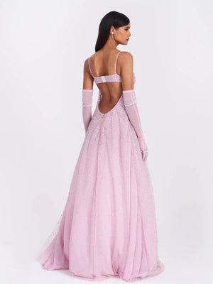 Crystal Open Back Gown