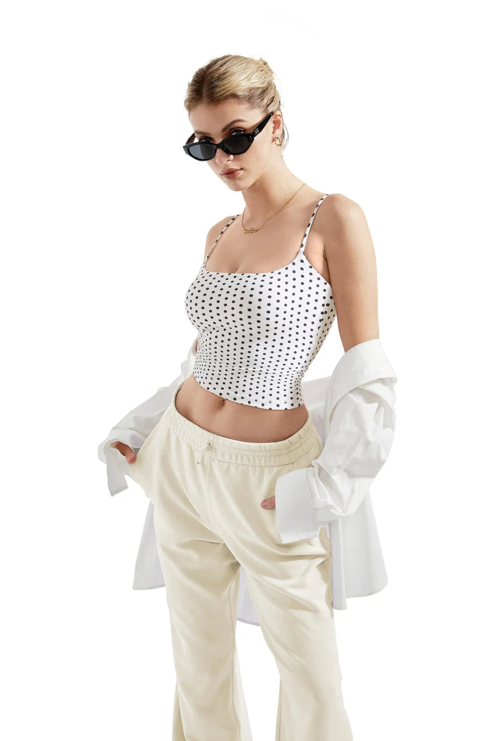 Polka Muse Sculpting Top