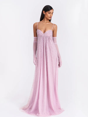 Crystal Open Back Gown