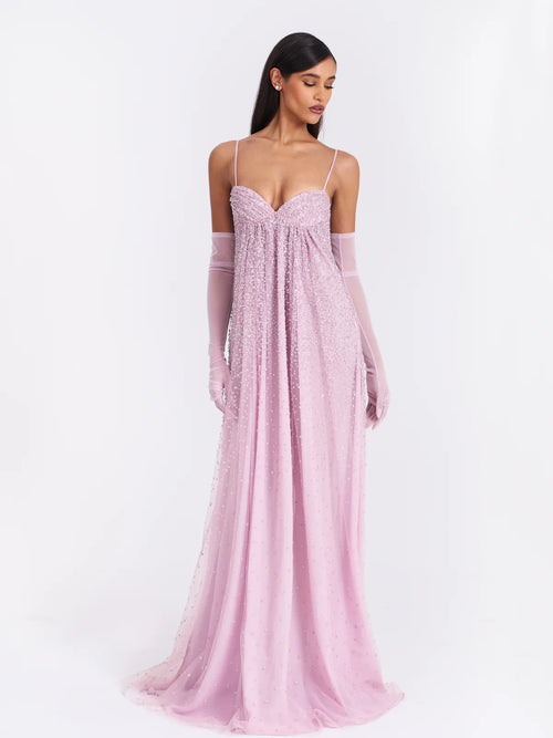 Crystal Open Back Gown