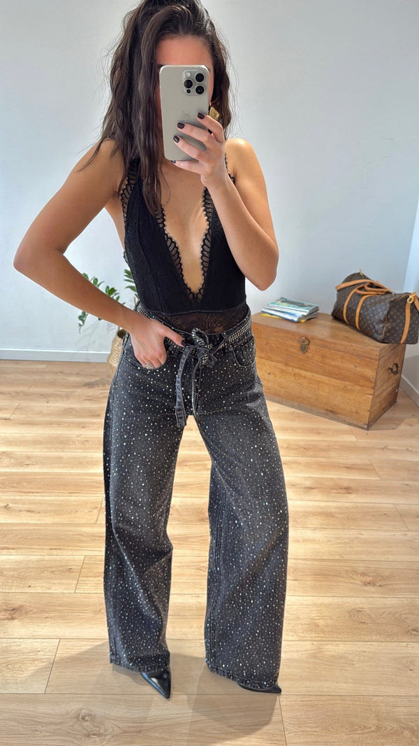 Sequin jeans