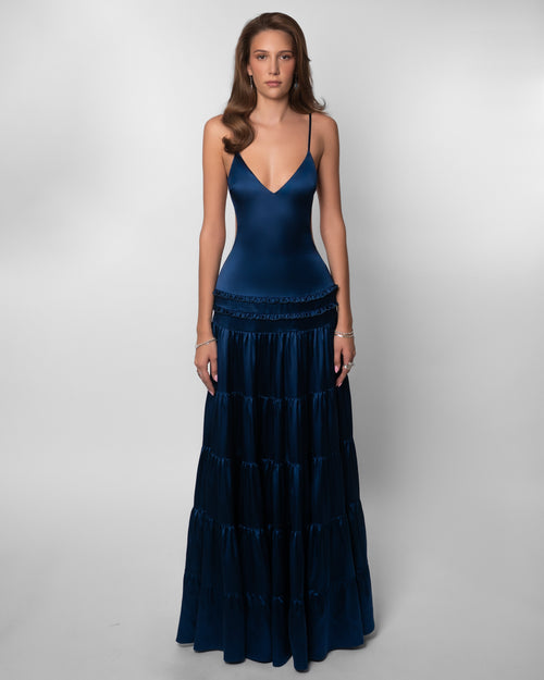 Midnight Flow Maxi Dress