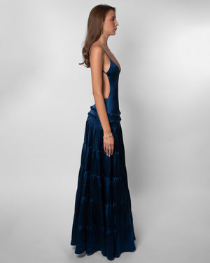 Midnight Flow Maxi Dress