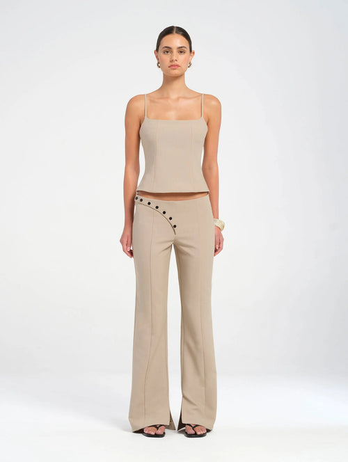 Saddle Snap Flare Pant