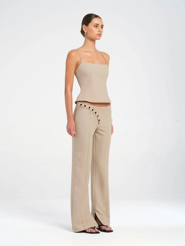Saddle Snap Flare Pant