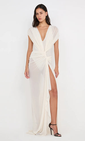 Buttercream Drape Gown