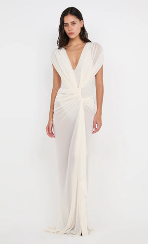 Buttercream Drape Gown