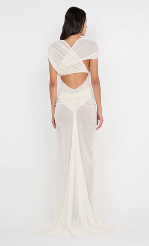 Buttercream Drape Gown