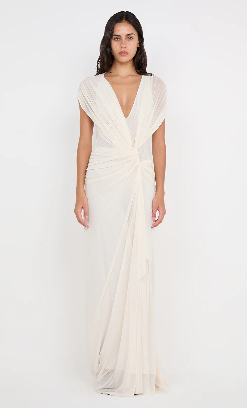 Buttercream Drape Gown