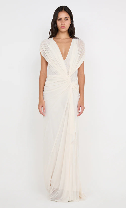Buttercream Drape Gown