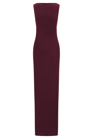 Crimson Diamanté Gown