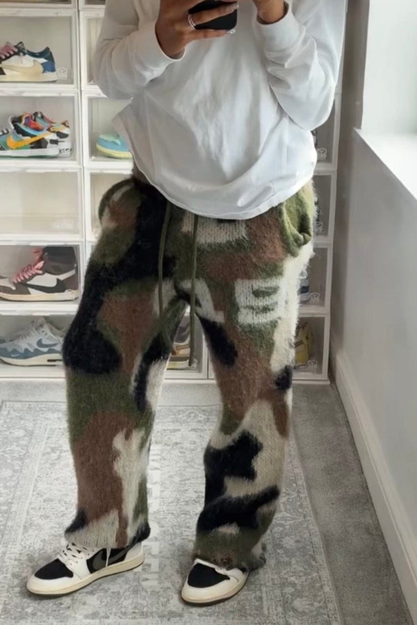 Camo Knit Pants