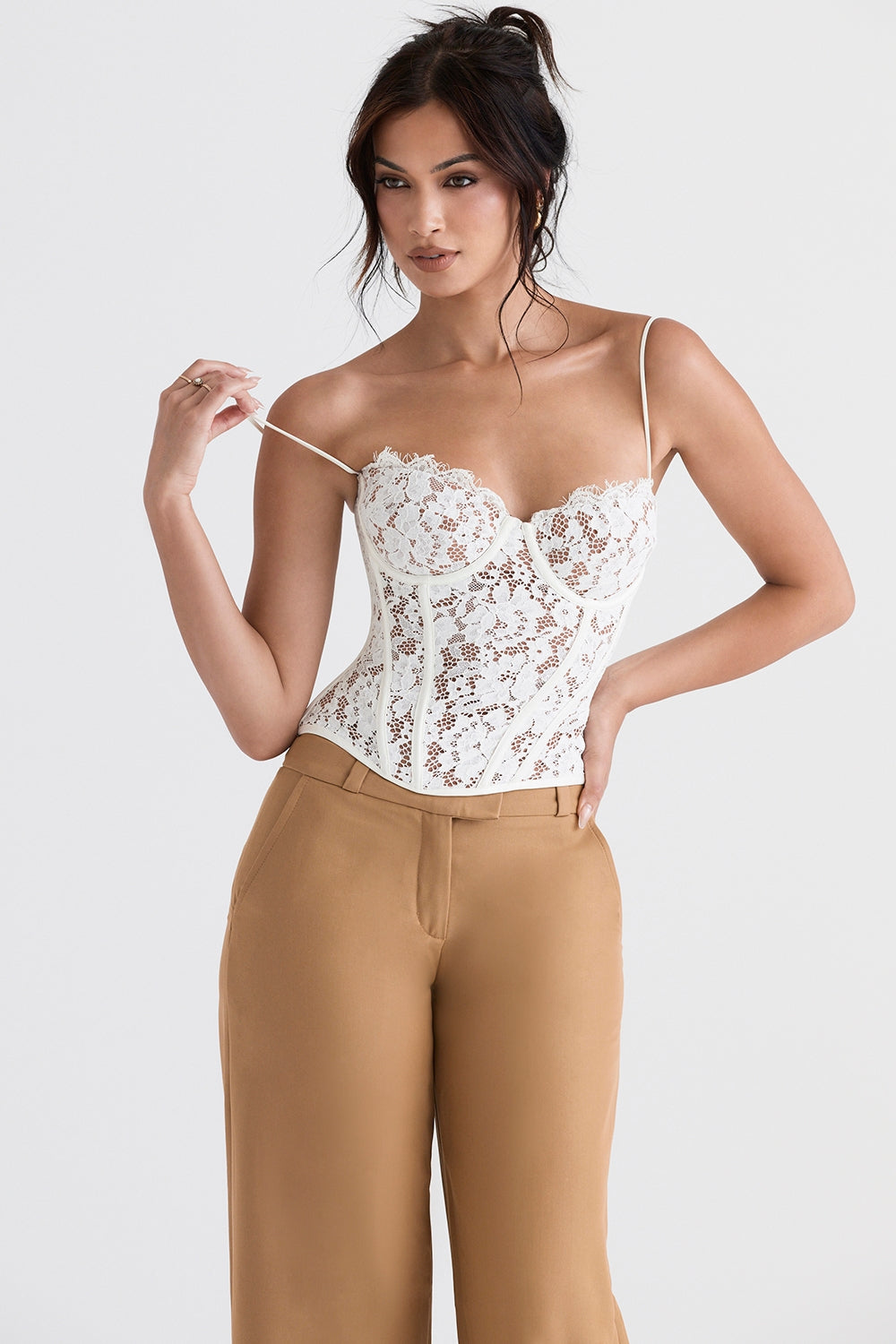 Blanco Corset Top