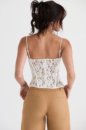 Blanco Corset Top