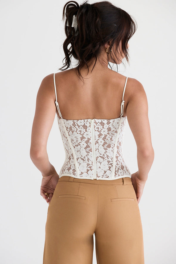 Blanco Corset Top