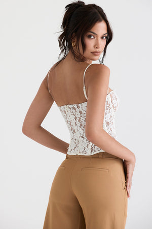 Blanco Corset Top