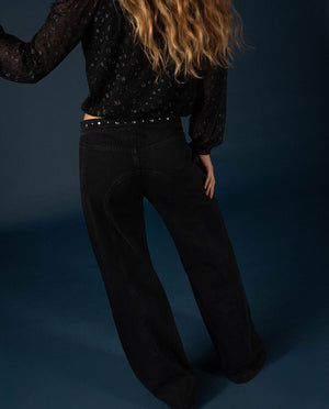 Rivet Wide Jeans